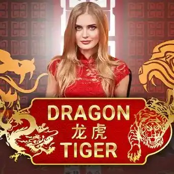 Dragon Tiger slot visual from Evolution available on tooniebet-ca.com