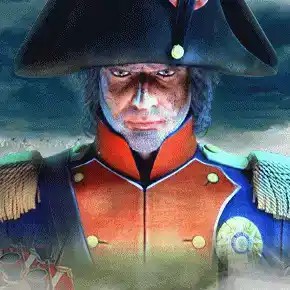 Napoleon Megaways slot visual from Blueprint Gaming available on tooniebet-ca.com