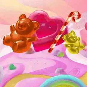 Official Megaways logo: Sweet Candy Cash Megaways Deluxe by Iron Dog Studio at ToonieBet Casino